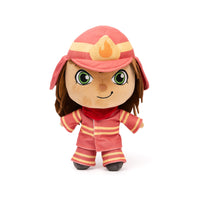 Felicity Firefighter doll in red and orange uniform with helmet - brave problem-solving career toy for kids