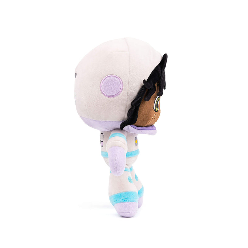 Aria Astronaut doll side view showing space suit details - encouraging math and engineering skills