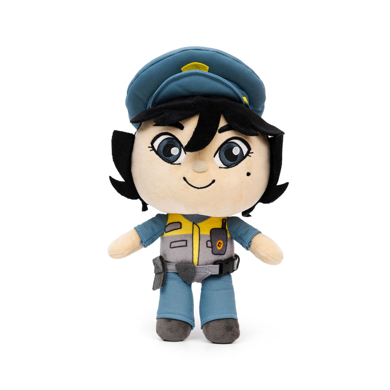 Pippa Police Officer plush in blue police uniform with badge and cap - thoughtful career doll for kids