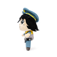 Pippa Police Officer plush side view showing blue uniform and belt tools - thoughtful community helper career toy